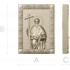 Saint Andrew the First-Called - 3D STL Icon Panel for CNC