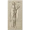 Saint Anna the Prophetess - STL 3D panel for CNC router