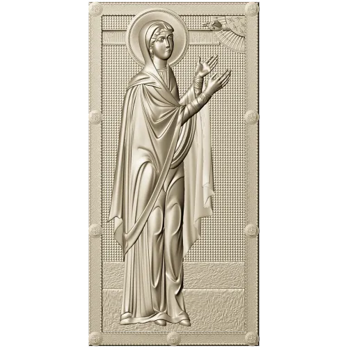 Saint Anna the Prophetess - STL 3D panel for CNC router