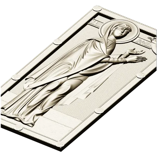Saint Anna the Prophetess - STL 3D panel for CNC router