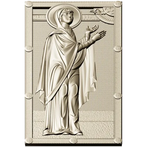 Saint Anna the Prophetess - STL 3D panel for CNC router