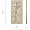 Saint Anna the Prophetess - STL 3D panel for CNC router