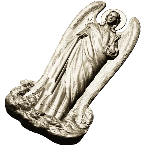 Archangel Gabriel - detailed STL 3D model for CNC