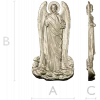 Archangel Gabriel - detailed STL 3D model for CNC
