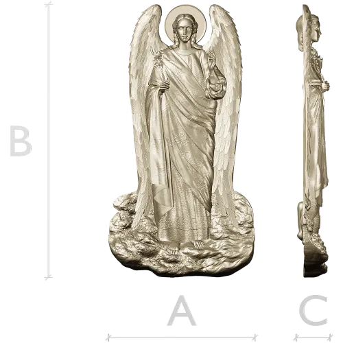 Archangel Gabriel - detailed STL 3D model for CNC