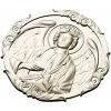Archangel Jehudiel round medallion STL 3D model for CNC