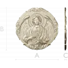 Archangel Jehudiel round medallion STL 3D model for CNC