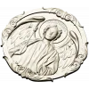 Архангел Иеремиил - круглый барельеф STL для ЧПУ