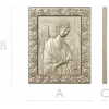 Archangel Michael high-relief icon - STL 3D model for CNC