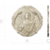 Архангел Уриил - рельефная круглая икона в STL для ЧПУ