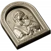Theotokos Eleusa - arched icon relief STL for CNC