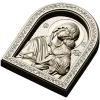 Theotokos Eleusa - arched icon relief STL for CNC