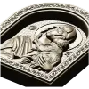 Theotokos Eleusa - arched icon relief STL for CNC