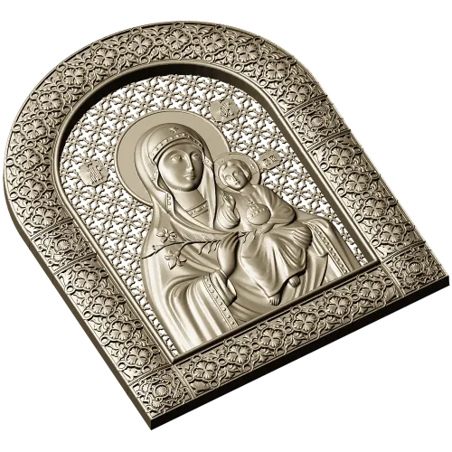 Богородица с Младенцем - 3D STL модель для ЧПУ