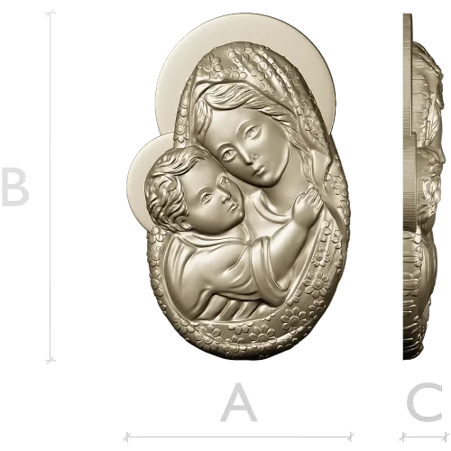 Богоматерь с Младенцем - stl модель для ЧПУ
