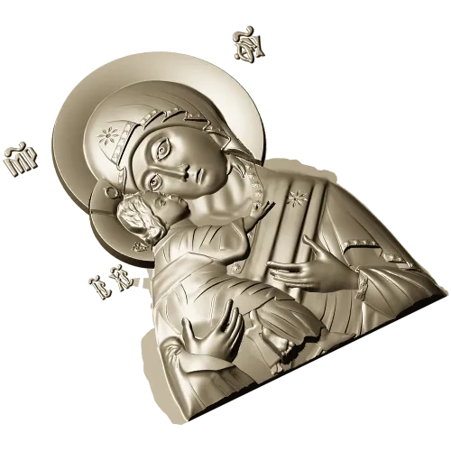 Богородица Умиление - 3D модель STL для ЧПУ