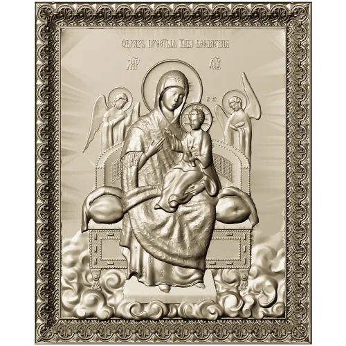 Икона Богородица Всецарица - STL модель для ЧПУ