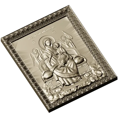 Икона Богородица Всецарица - STL модель для ЧПУ