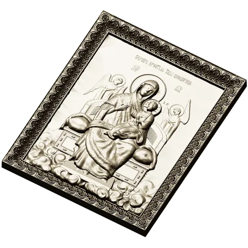 Икона Богородица Всецарица - STL модель для ЧПУ
