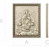 Икона Богородица Всецарица - STL модель для ЧПУ