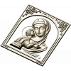 3D модель STL - Икона Божья Матерь Игоревская (рельеф)
