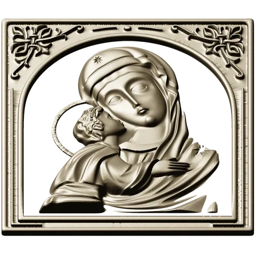 3D модель STL - Икона Божья Матерь Игоревская (рельеф)