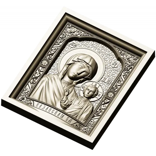 Казанская икона в рельефе - STL модель для ЧПУ
