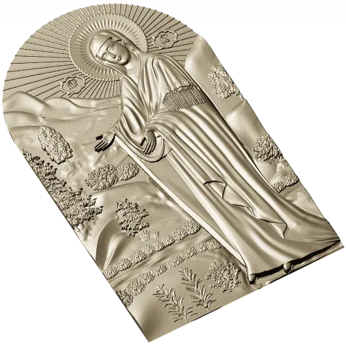 Пюхтицкая икона Божией Матери - 3D STL модель для ЧПУ