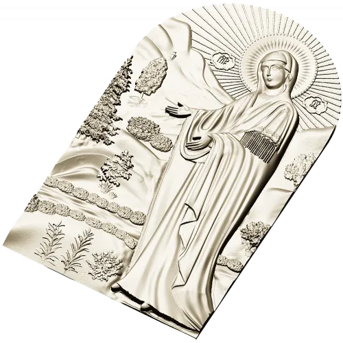 Пюхтицкая икона Божией Матери - 3D STL модель для ЧПУ