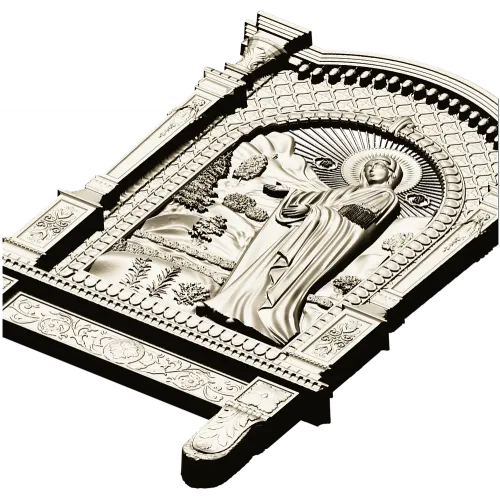 Божья Матерь Пюхтицкая - 3D модель STL для ЧПУ