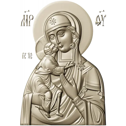 Феодоровская икона Богородицы - STL для ЧПУ