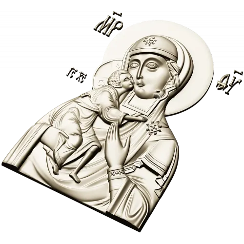 Феодоровская икона Богородицы - STL для ЧПУ