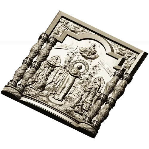 3D модель STL "Исцеление больных" - рельефная икона для ЧПУ