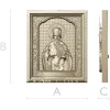 Saint Basil the Great - high relief icon panel STL for CNC