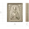 High-relief Orthodox Icon STL - Saint Benjamin of Petrograd