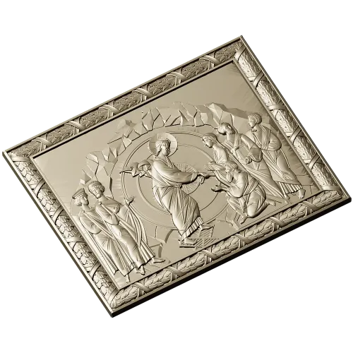 Anastasis - Resurrection Icon Relief (STL)