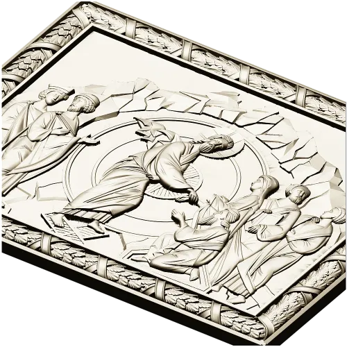 Anastasis - Resurrection Icon Relief (STL)
