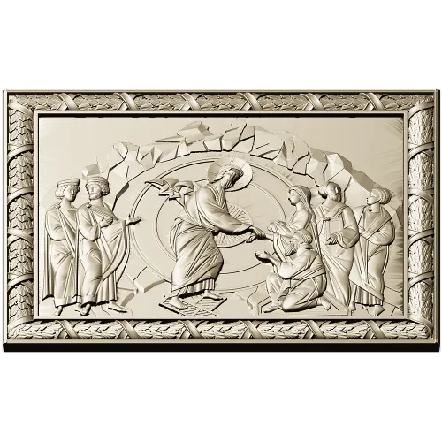 Anastasis - Resurrection Icon Relief (STL)