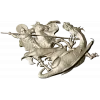 Saint George Slaying the Dragon - STL Relief for CNC