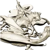 Saint George Slaying the Dragon - STL Relief for CNC