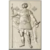 Saint George the Victorious - STL 3D model relief panel for CNC