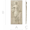 Saint George the Victorious - STL 3D model relief panel for CNC