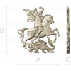 Георгий Победоносец - рельефная 3D модель STL для ЧПУ