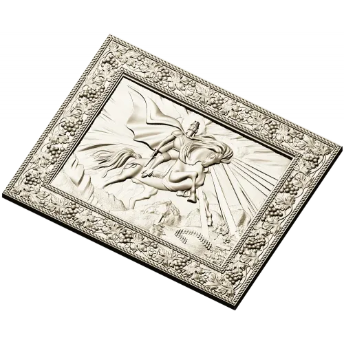 Saint George the Victorious - high-relief STL panel for CNC