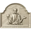 Господь Вседержитель - евхаристический барельеф в формате STL для ЧПУ