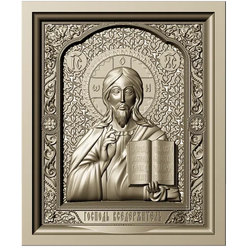 Christ Pantocrator - high-relief STL model for CNC