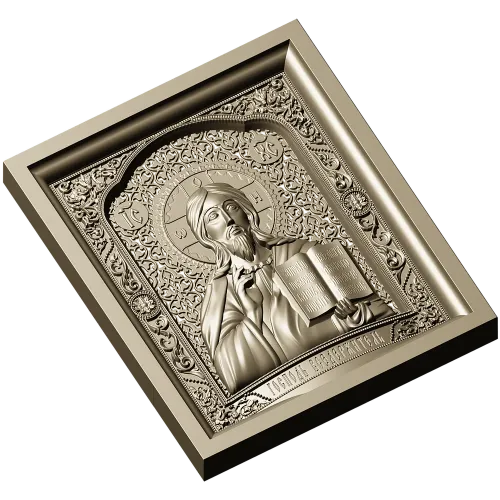 Christ Pantocrator - high-relief STL model for CNC