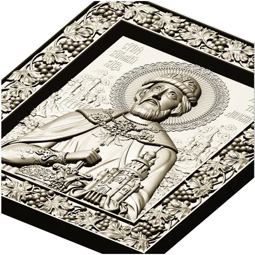 Икона Святой Дмитрий Донской - 3D модель STL для ЧПУ