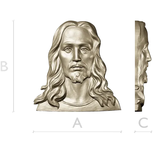 Лик Спасителя - 3D STL рельеф для ЧПУ