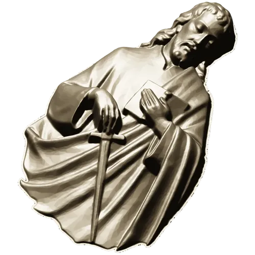 3D модель барельефа Святого апостола Павла (STL) для ЧПУ